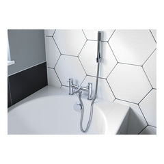 Carrington Wall Mounted Basin Mixer - Chrome