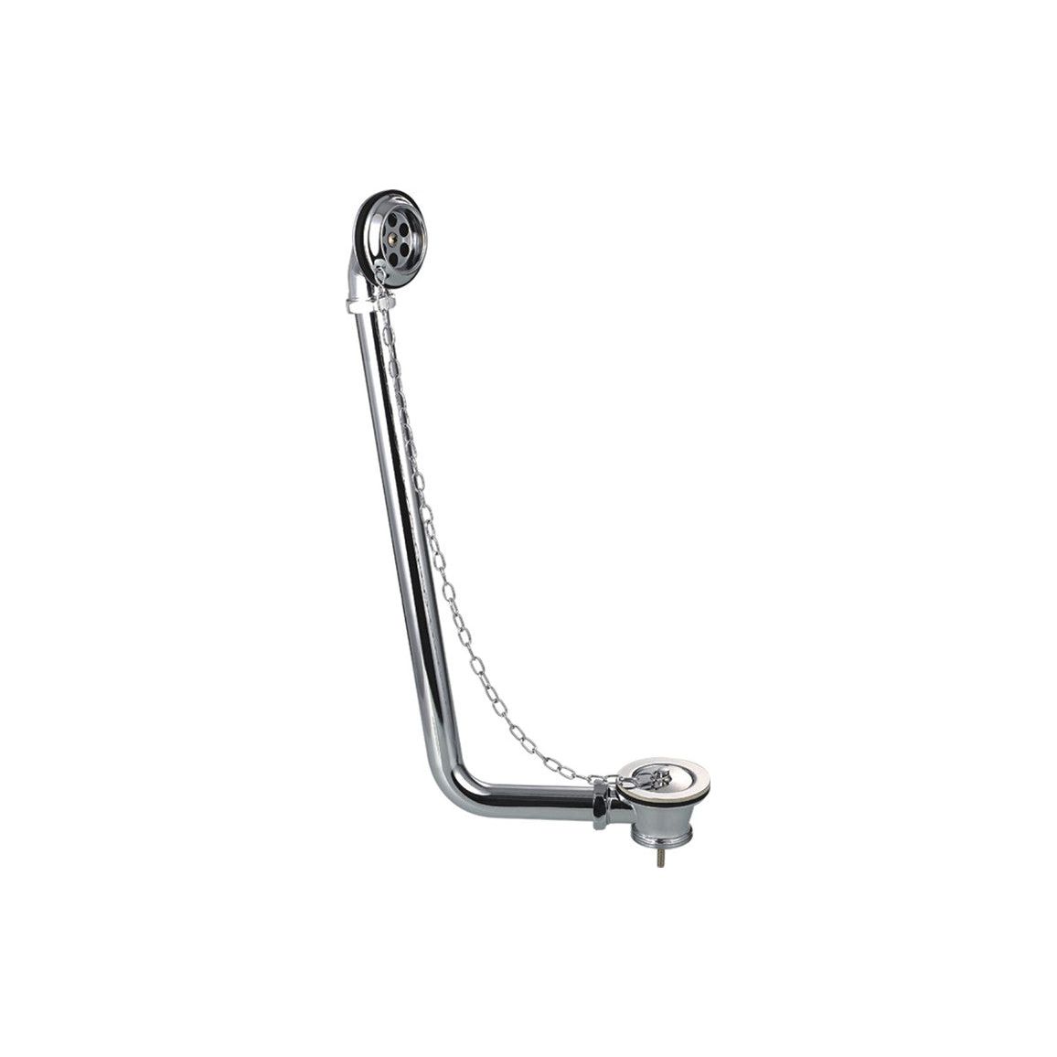 Exposed Bath Plug & Chain Waste - Chrome