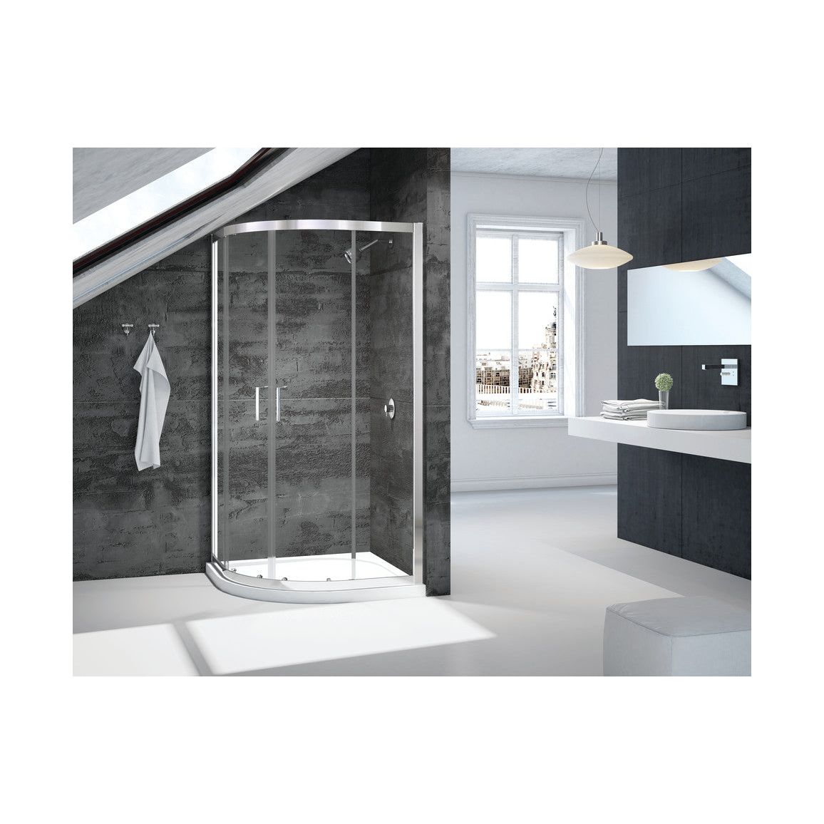 Merlyn Vivid Boost Loft 900mm 2 Door Quadrant