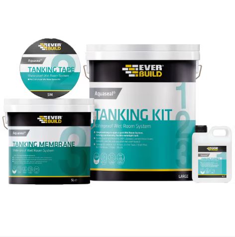 Everbuild Aquaseal Wet Room System Tanking Kit