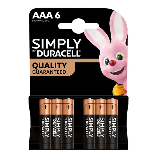 Duracell Simply Aaa 6 Pack S18451