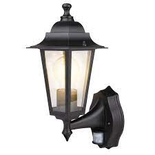 Wall Mount Lantern Pir Blk  S5902