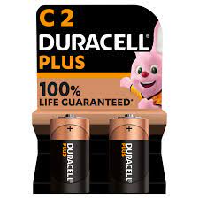 Duracell Plus Power+100% C    2Pk