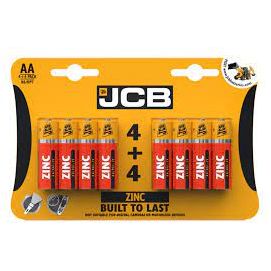 Jcb Zinc Battery Aa 4+4    S6586*