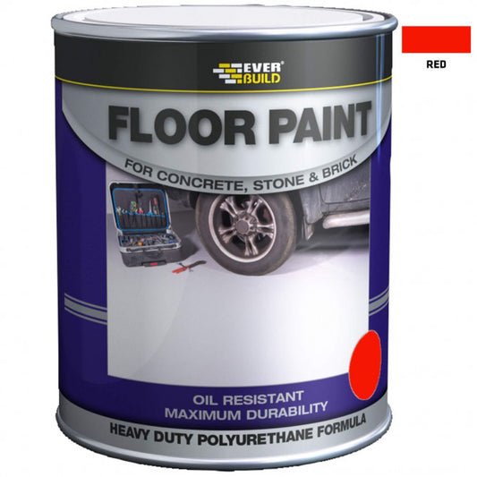 Everbuild Floor Paint Matt Red 5L