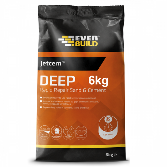 Jetcem Deep Rapid Repair Sand & Cement, 6Kg