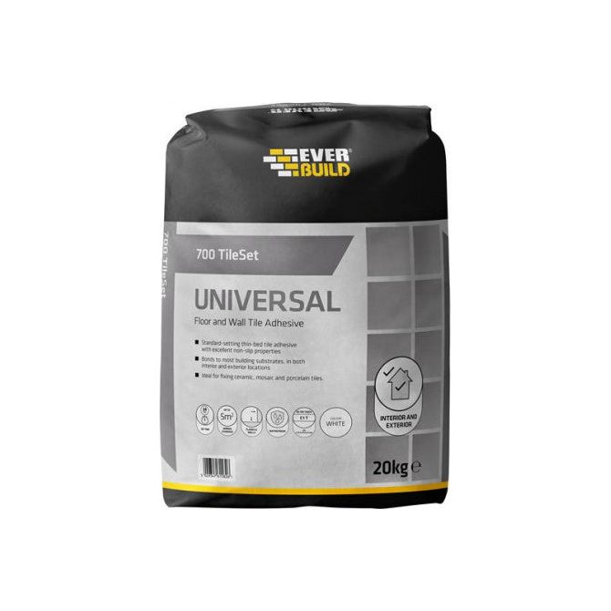 Everbuild 700 Tileset Universal in Grey - 20kg