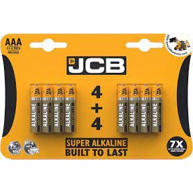 Jcb Alkaline Battery 4+4Pk    Aaa