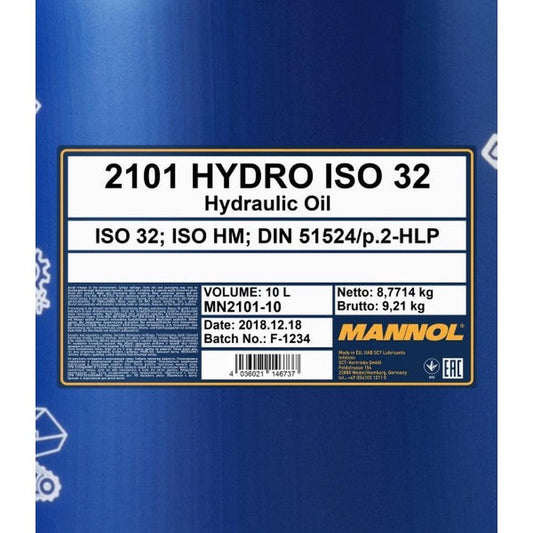 Mannol Hydro Iso 32 - 10L
