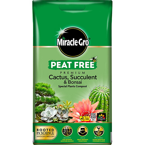 Miracle Gro Peat Free Cactus, Succulent & Bonsai Compost