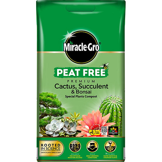 Miracle Gro Peat Free Cactus, Succulent & Bonsai Compost