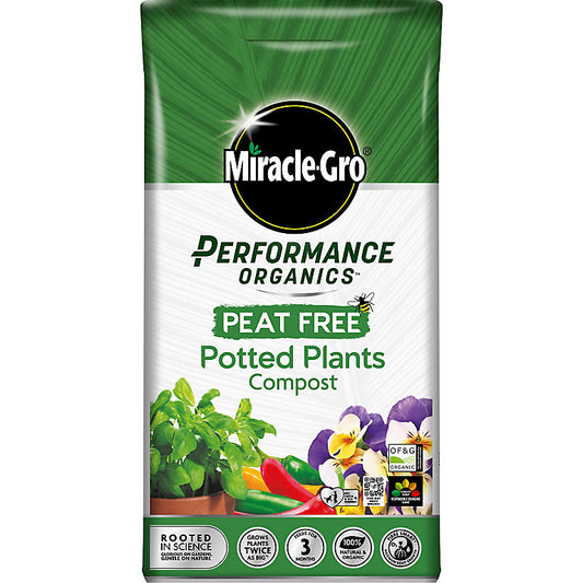 Miracle Gro Performance Organic Peat Free Potted Plants Compost
