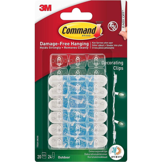 3M Command 17026H Outdoor Decorating Clips Hooks