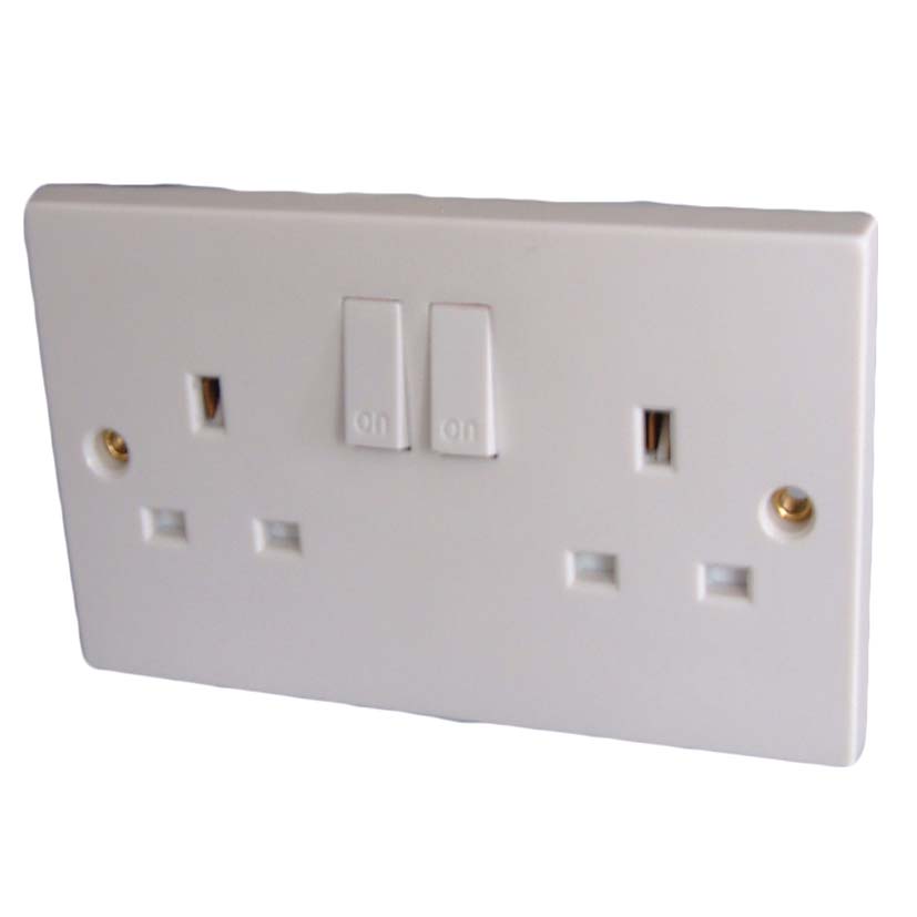 JDS Electricals 13A, Twin Switched Socket Outlet to BS1363