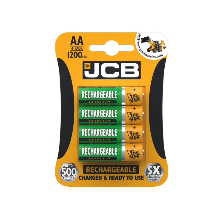 JCB Rechargeable AA Batteries