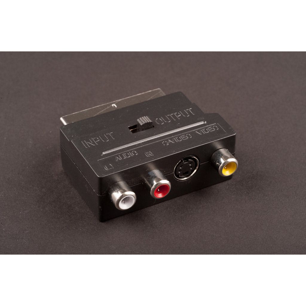 JDS Electricals 21 Pin Scart to 3 Phono Sockets Adaptor