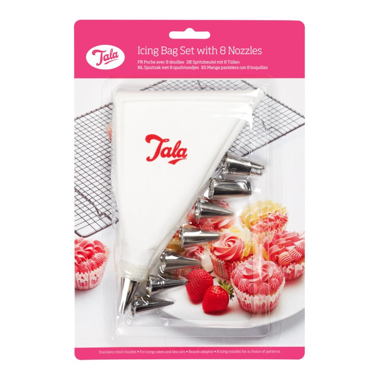 Tala Icing Bag Set with 8 Nozzles