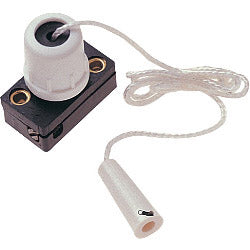 JDS Electricals Pull with Cord,White, Centre Pull