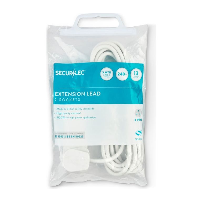 JDS Electricals 5m, 2 Gang, 13 Amp Extension Lead