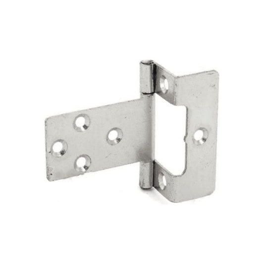 Cranked Flush Hinge 50Mm Zinc Plated   S4410