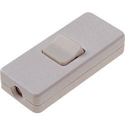 JDS Electricals 2A Through Switch Suitable for 2 Core Flex, White