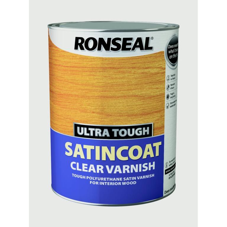 Ronseal Ultra Tough Varnish - Satin Coat