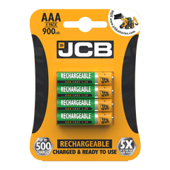 JCB Rechargeable AAA Batteries