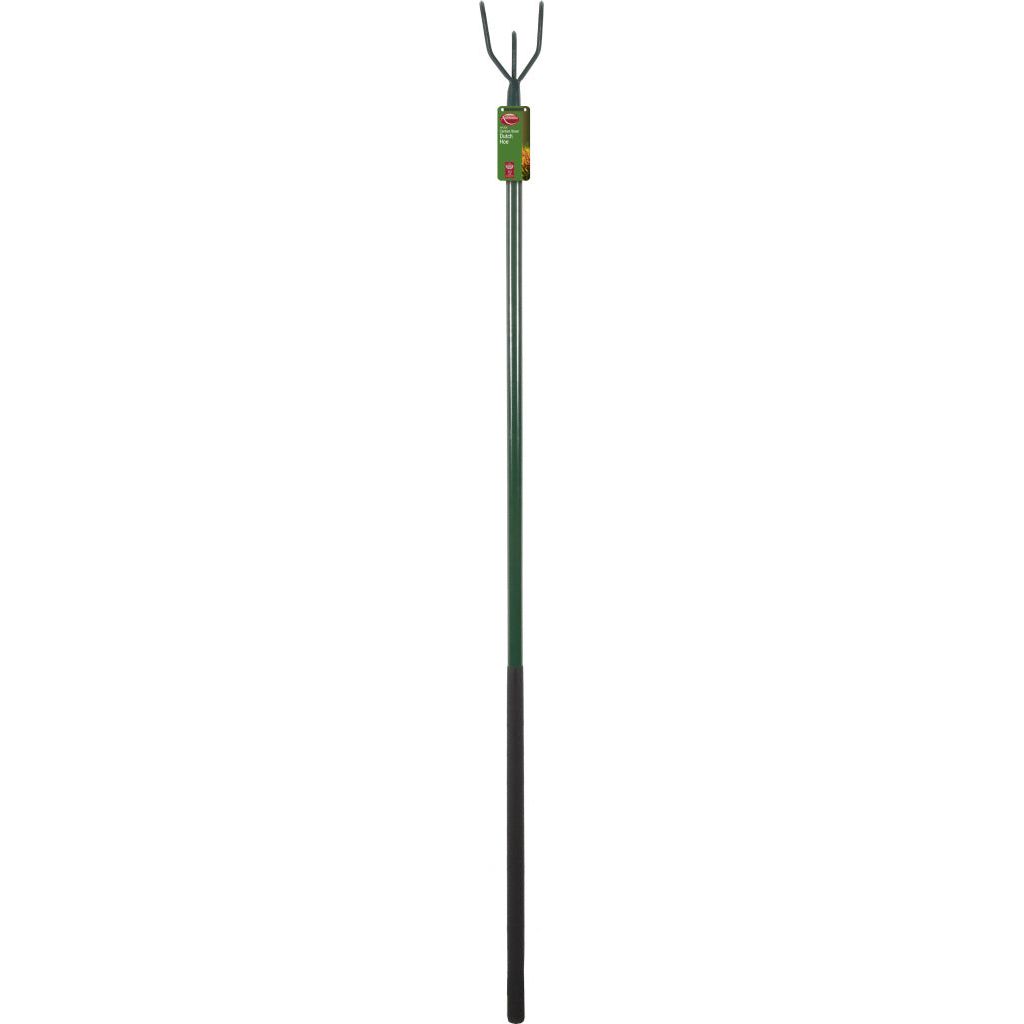 JDS Garden Carbon Steel Long Handle 3 Prong Cultivator