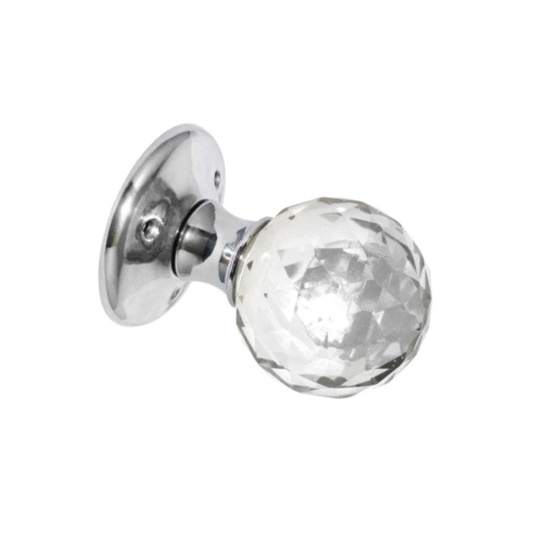 Glass Ball Mortice Knobs CP