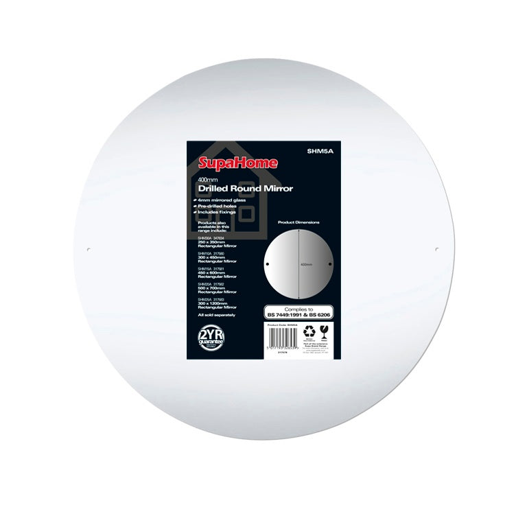 JDS Home Drilled Round Mirror