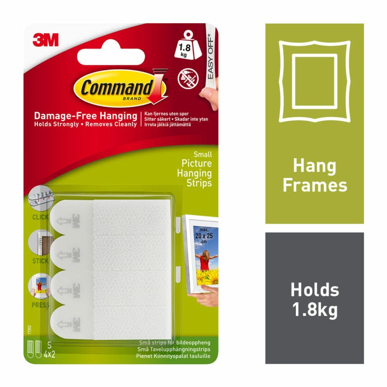 3M Command Small Picture Hang Strip 17202