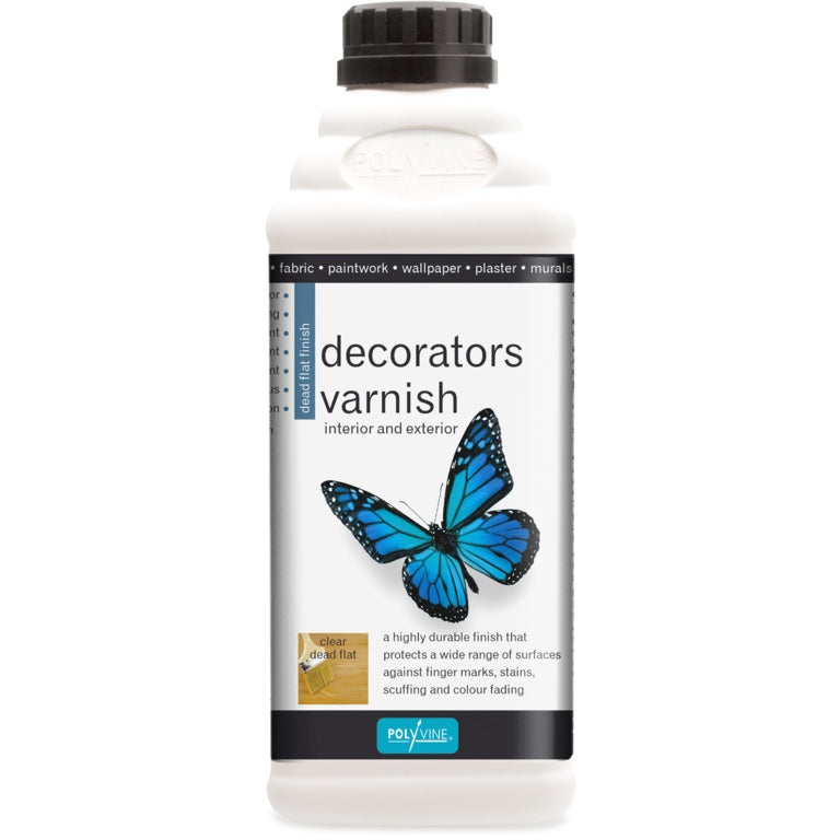 Polyvine Protective Decorators Varnish Dead Flat Finish - 500mL