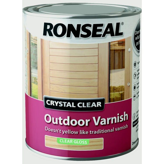 Ronseal Crystal Clear Outdoor Varnish - Matt