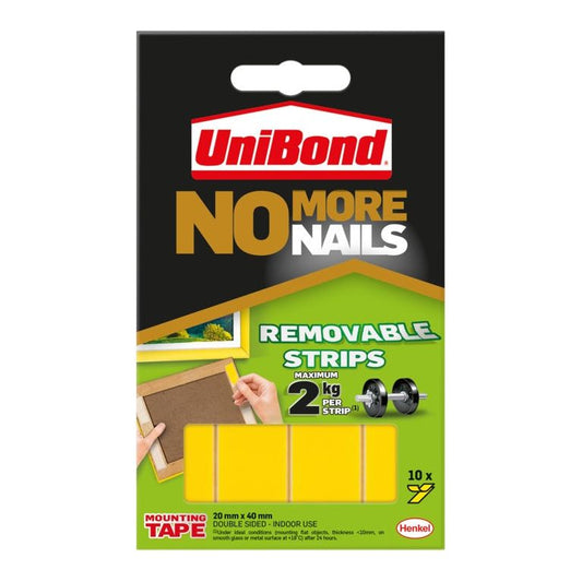 UniBond No More Nails Removeable strips