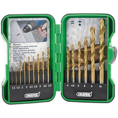 Draper Titanium Nitride Coated HSS Drill Bit Set