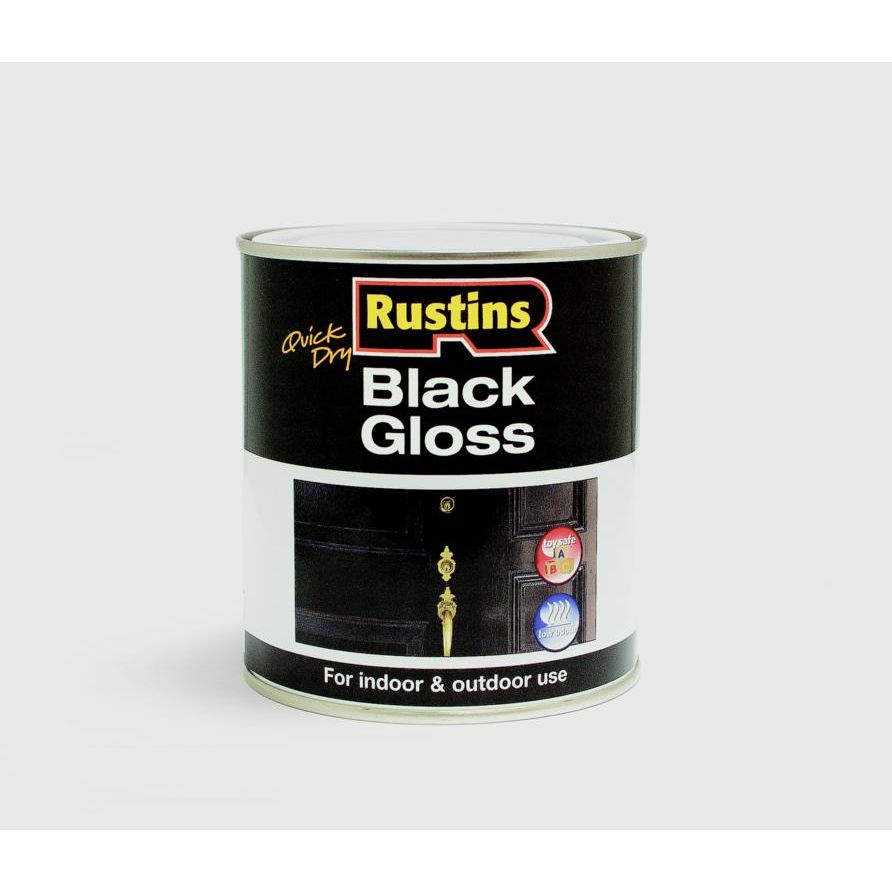 Rustins Quick Drying Black Gloss 1L