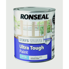 Ronseal Stays White Ultra Tough Paint White - Gloss