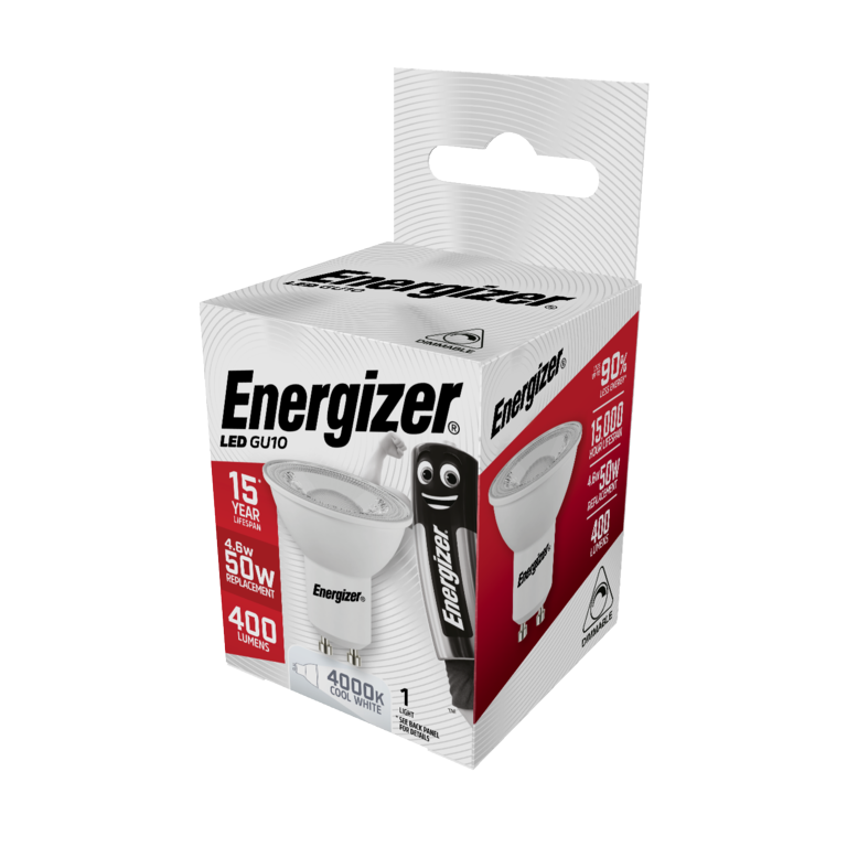 Energizer LED GU10 Cool White 4000k Dimmable