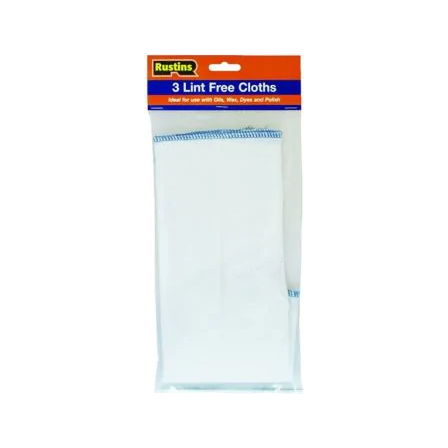 Rustins Lint Free Cloths Pack 3