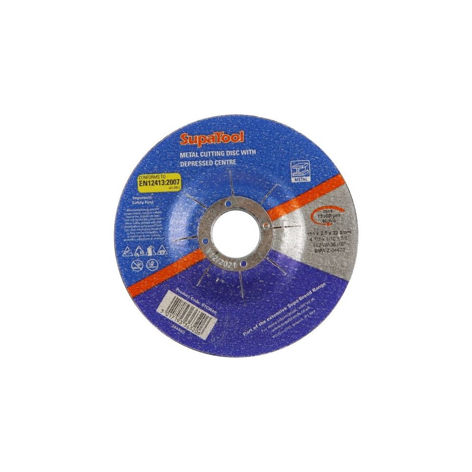 JDS Tools Metal Cutting Disc With Depressed Centre