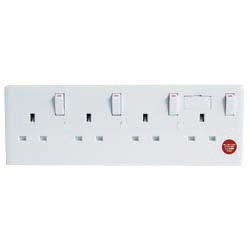 JDS Electricals 4 Switched Sockets ADP