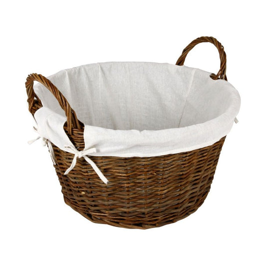 Hearth & Home Wicker Log Basket With Removable Liner
