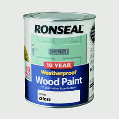 Ronseal 10 Year Weatherproof Wood Paint - Gloss