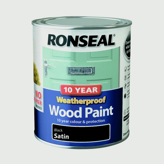 Ronseal 10 Year Weatherproof Wood Paint - Satin