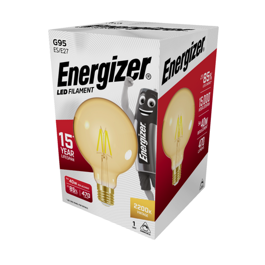 Energizer Filament LED G95 E27 Dimmable