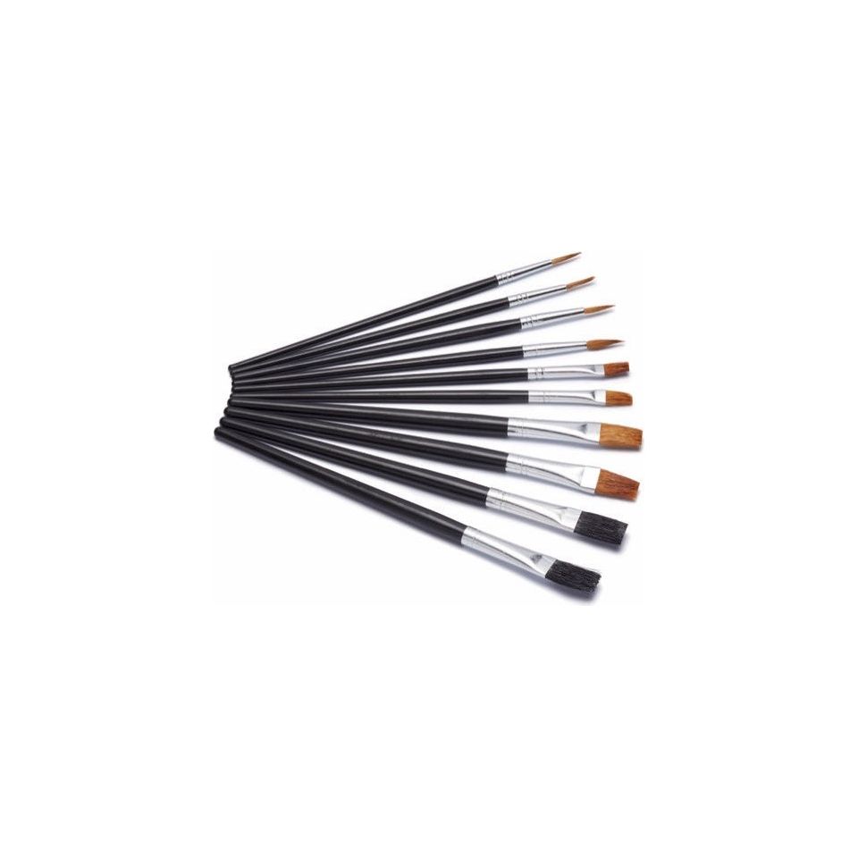 Harris Seriously Good Flat Artist Paint Brushes Pack 10