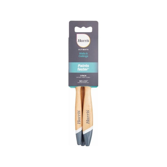 Harris Ultimate Wall & Ceiling Paint Brush Pack 3