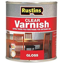 Rustins Polyurethane Gloss Varnish 500ml Clear