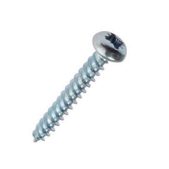 8X1" Round Head Zinc Screw      S8211