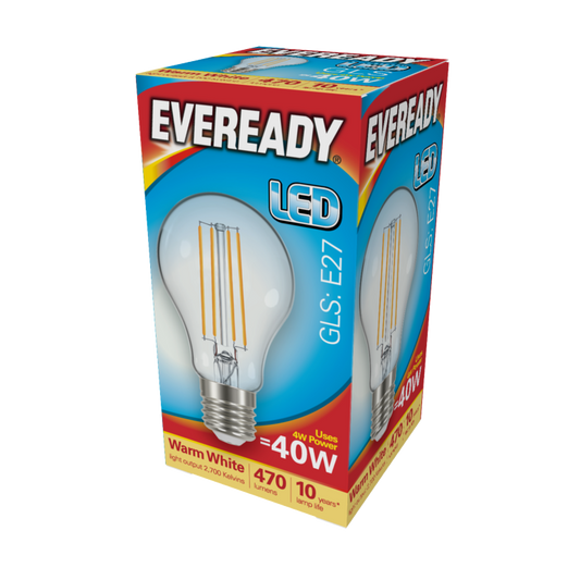 Eveready LED Filament GLS E27 470LM ES